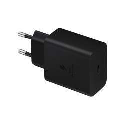 Töltő hálózati SAMSUNG Type-C aljzat (45W, PD gyorstöltő) fekete Telefontöltő Samsung