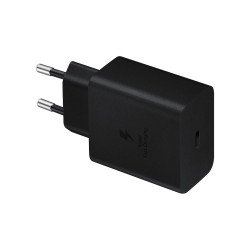 Töltő hálózati SAMSUNG Type-C aljzat (45W, PD gyorstöltő) fekete Telefontöltő Samsung