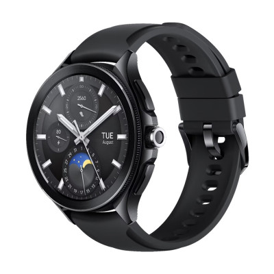 Okosóra XIAOMI Watch 2 Pro (46mm, eSIM, szilikon szíj, aktivitásmérő, pulzusmérő, 150 sportmód, vízálló) fekete