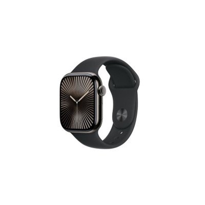 Okosóra APPLE Watch S10 Cellular 42mm Slate titanium Case with Black Sport Band - S/M