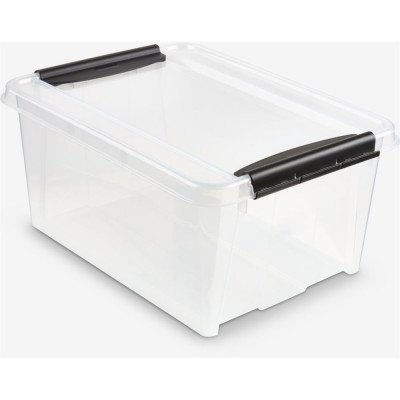 Tároló doboz műanyag 14 liter csatos átlátszó Probox