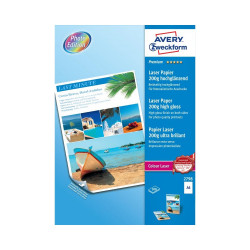 Fotópapír 210x297mm 200g 100 ív/doboz fényes, Avery fehér Író- irodaszer, papíráru Avery