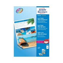 Fotópapír 210x297mm 200g 100 ív/doboz fényes, Avery fehér Író- irodaszer, papíráru Avery