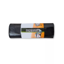 Szemeteszsák 25 liter 50 x 55 cm 12 mikron 10 db/tekercs fekete Iroda üzemeltetés, munkavédelem Egyéb