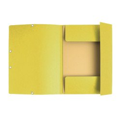 Gumis mappa karton  prespán A/4 Exacompta citromsárga Író- irodaszer, papíráru Exacompta