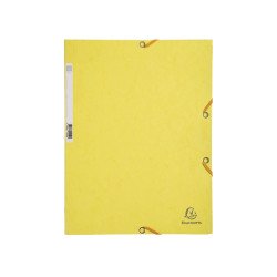 Gumis mappa karton  prespán A/4 Exacompta citromsárga Író- irodaszer, papíráru Exacompta