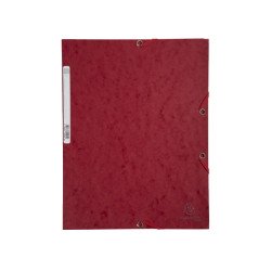 Gumis mappa karton  prespán A/4 Exacompta cseresznyepiros Író- irodaszer, papíráru Exacompta