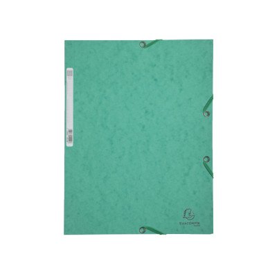 Gumis mappa karton  prespán A/4 Exacompta zöld