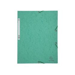 Gumis mappa karton  prespán A/4 Exacompta zöld Író- irodaszer, papíráru Exacompta