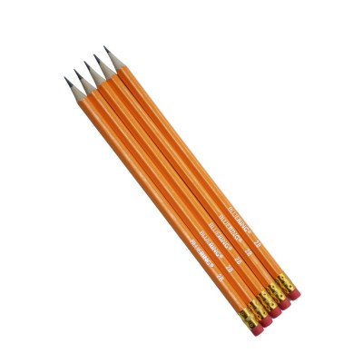 Grafitceruza 2B, radíros 5db/csomag