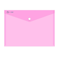 Irattartó tasak A4, PP patentos Bluering® transzparens pink Író- irodaszer, papíráru Bluering