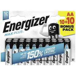 Elem AA ceruza LR06 Max Plus 20 db/csomag, Energizer Irodatechnika, kellékei Energizer