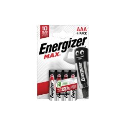 Elem AAA mikro LR03 Max 4 db/csomag, Energizer Irodatechnika, kellékei Energizer