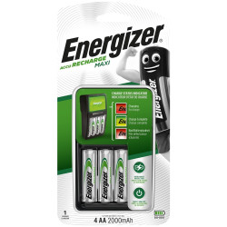 Akkutöltő Quattro Maxi + 4 db AA ceruza 2000mAh, Energizer Irodatechnika, kellékei Energizer