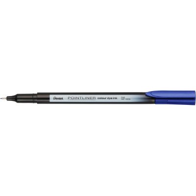 Rostirón, tűfilc 0,4mm, Pentel Pointliner sötétkék