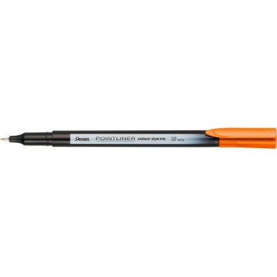 Rostirón, tűfilc 0,4mm, Pentel Pointliner narancssárga