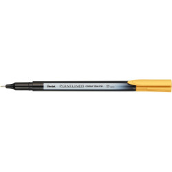 Rostirón, tűfilc 0,4mm, Pentel Pointliner okkersárga Író- irodaszer, papíráru Pentel