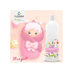 Mosógél 1 liter (20 mosás) fehér és színes ruhákhoz Cleanne_Baba-Mama Its a girl Iroda üzemeltetés, munkavédelem Cleanne