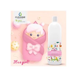 Öblítő koncentrátum 1 liter Cleanne_Baba-Mama Sensitive Its a girl Iroda üzemeltetés, munkavédelem Cleanne