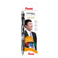 Rollertoll zselés 0.7mm, Pentel EnerGel BL77-4, fekete, kék, piros, zöld Író- irodaszer, papíráru Pentel