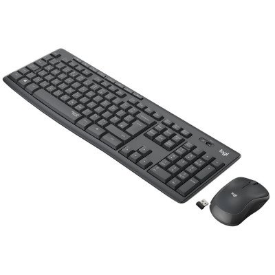 Billentyűzet+egér vezeték nélküli Silent HUN fehér Logitech MK295