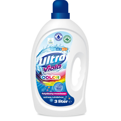Mosógél 3 liter (100 mosás) színes ruhákhoz Ultra Viola Color Mosógél 3 liter (100 mosás) színes ruhákhoz Ultra Viola Color
