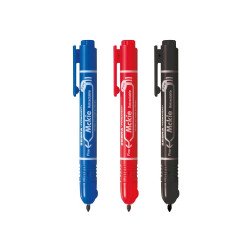 Alkoholos marker 1,3 mm, nyomógombos, Zebra Mckie Retractable írásszín kék Író- irodaszer, papíráru Zebra