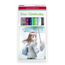 Írószer készlet, Zebra Manga Set, One Umbrella, 5 darabos Író- irodaszer, papíráru Zebra