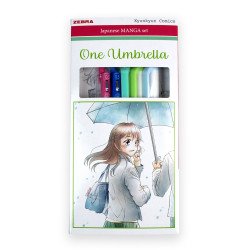 Írószer készlet, Zebra Manga Set, One Umbrella, 5 darabos Író- irodaszer, papíráru Zebra