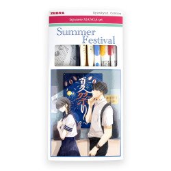 Írószer készlet, Zebra Manga Set, Summer Festival, 5 darabos Író- irodaszer, papíráru Zebra