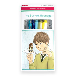 Írószer készlet, Zebra Manga Set, The secret message, 5 darabos Író- irodaszer, papíráru Zebra