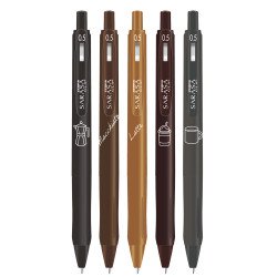 Zseléstoll 0,7 mm Zebra Sarasa Study with Coffee, 5 különböző szín Író- irodaszer, papíráru Zebra