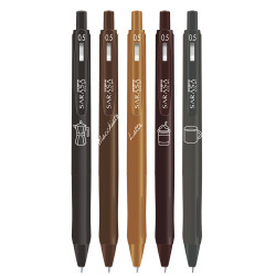 Zseléstoll 0,7 mm Zebra Sarasa Study with Coffee, 5 különböző szín Író- irodaszer, papíráru Zebra