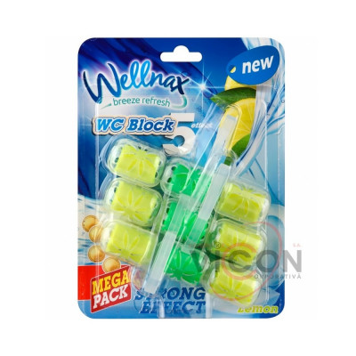 WC illatosító 3 x 57 g Wellnax Lemon