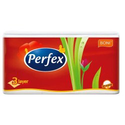 Papírzsebkendő 3 rétegű 100 db/csomag Perfex Papírzsebkendők, kozmetikai kendők Perfex