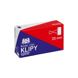 Binderkapocs 25mm, 12 db/doboz, Grand Irodatechnika, kellékei Grand