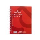 Spirálfüzet A5, 70lap vonalas perforált lyukasztott Lipa Mill vegyes színekben