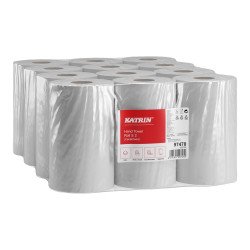 Kéztörlő 2 rétegű belsőmagos tekercses átmérő: 14 cm 300 lap/75 m/tekercs 12 tekercs/csomag S Katrin_97470 fehér Iroda üzemeltetés, munkavédelem Katrin