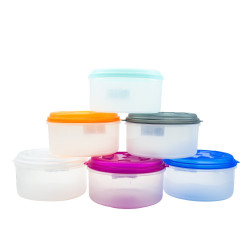 Ételtároló doboz kerek fedéllel 1 literes mikrós-fagyasztós_Tároló mini Iroda üzemeltetés, munkavédelem Egyéb