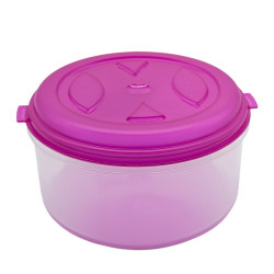 Ételtároló doboz kerek fedéllel 1 literes mikrós-fagyasztós_Tároló mini Iroda üzemeltetés, munkavédelem Egyéb