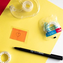 Ragasztószalag 19mmx33m Bluering® egyesével csomagolt Javítás, ragasztás, csomagolás Bluering