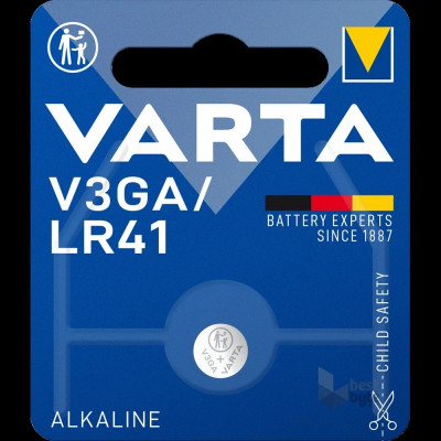 Gombelem V3GA/LR41 1 db/csomag, Varta