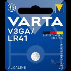 Gombelem V3GA/LR41 1 db/csomag, Varta Irodatechnika, kellékei Varta