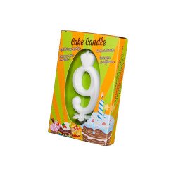 Számgyertya csomagolt 9 fehér Iroda üzemeltetés, munkavédelem Egyéb