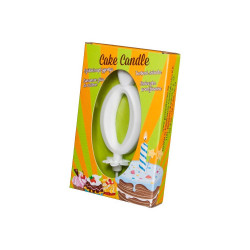 Számgyertya csomagolt 0 fehér Iroda üzemeltetés, munkavédelem Egyéb