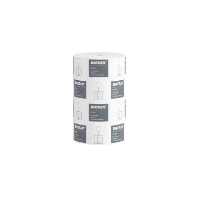 Kéztörlő 2 rétegű belsőmagos tekercses átmérő: 14 cm 240 lap/60 m/tekercs 12 tekercs/csomag Katrin Plus S2_97494 fehér