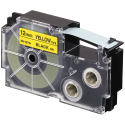 Feliratozógép szalag XR-12YW1 12mmx8m Casio sárga/fekete Irodatechnika, kellékei Casio
