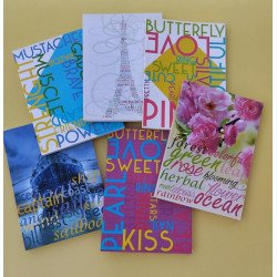 Beíró füzet  A/5 kockás, 80 lapos vegyes mintákkal Író- irodaszer, papíráru