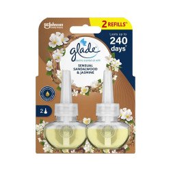 Légfrissítő elektromos utántöltő 2x20 ml Glade® Sensual Szantálfa és Jázmin Iroda üzemeltetés, munkavédelem Glade