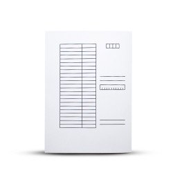 Iratgyűjtő, pólyás dosszié A4, 230g. karton táblázatos noname fehér Író- irodaszer, papíráru Egyéb